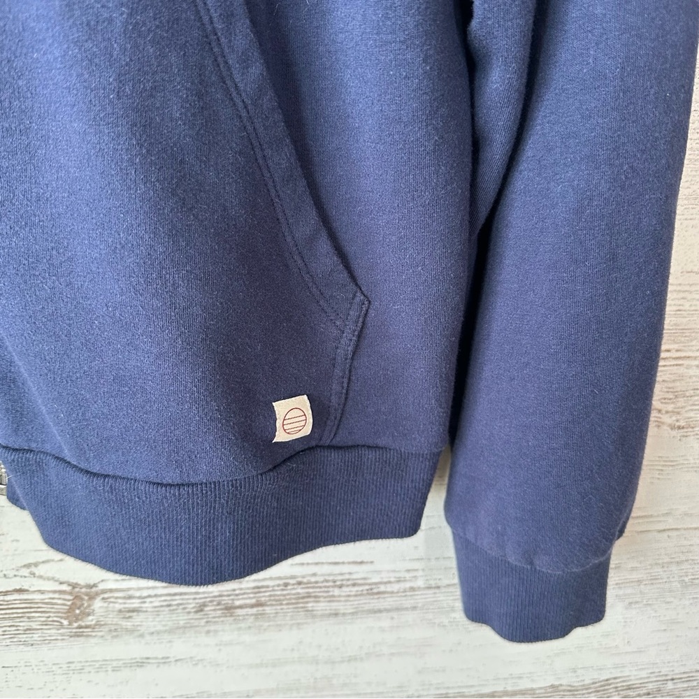 MARINE LAYER Afternoon Full Zip Hoodie Women’s Large Navy Sweatshirt - Picture 5 of 10